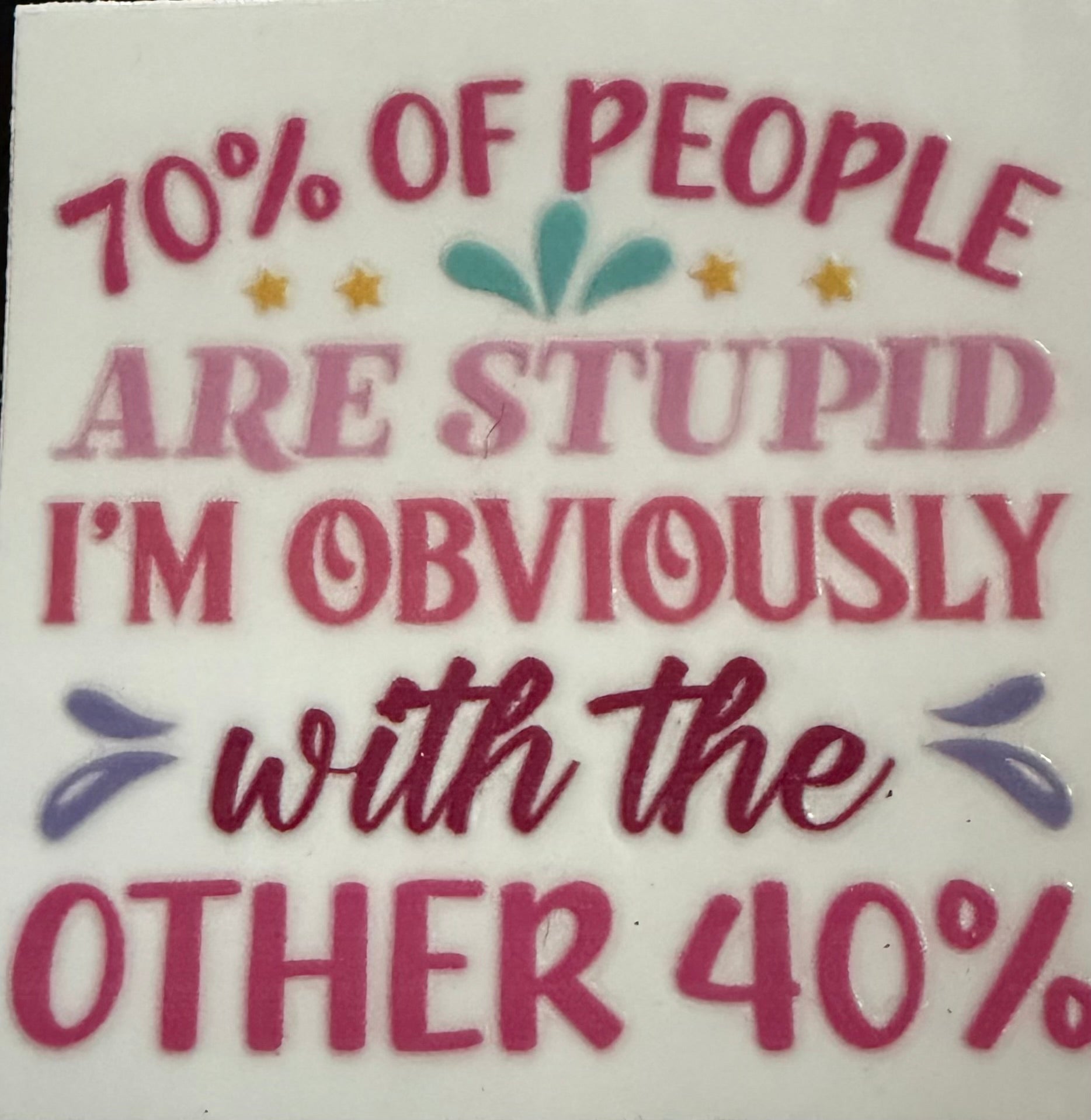 70% of people