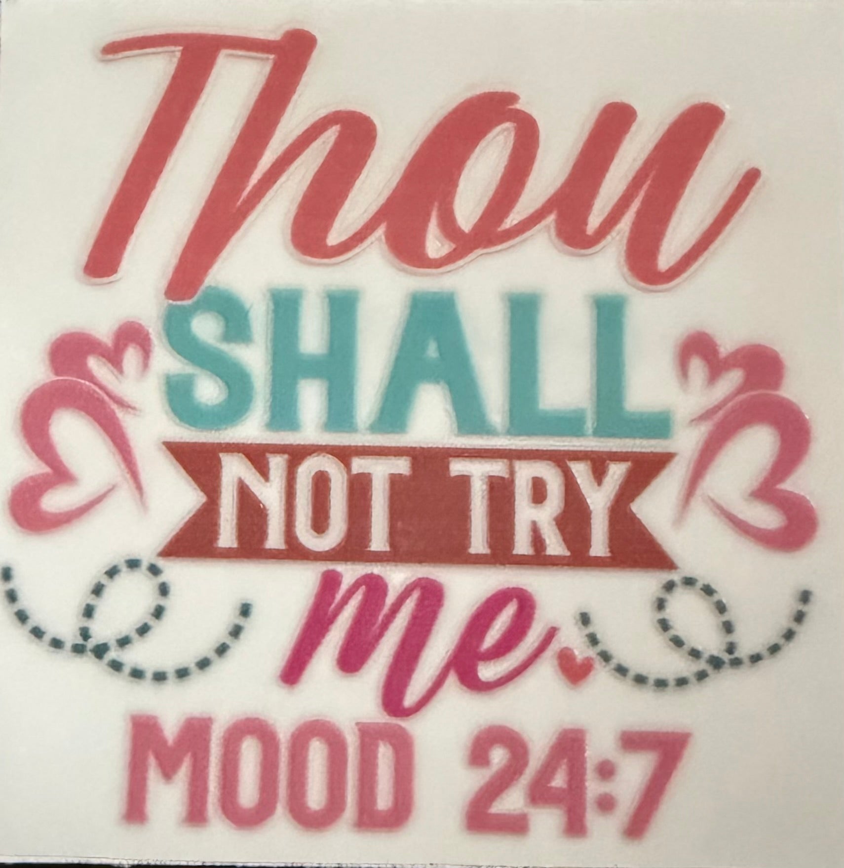 Thou shall not
