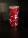 Red white blue stars 16 oz